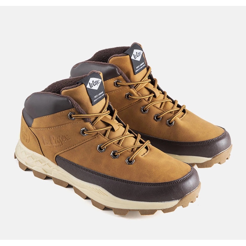 Lee Cooper Brązowe ocieplane trapery LCJ-2201-1390 1