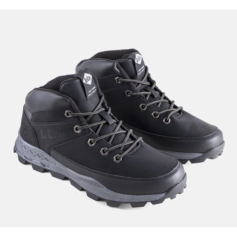 Lee Cooper Czarne ocieplane trapery LCJ-22-01-1391 1