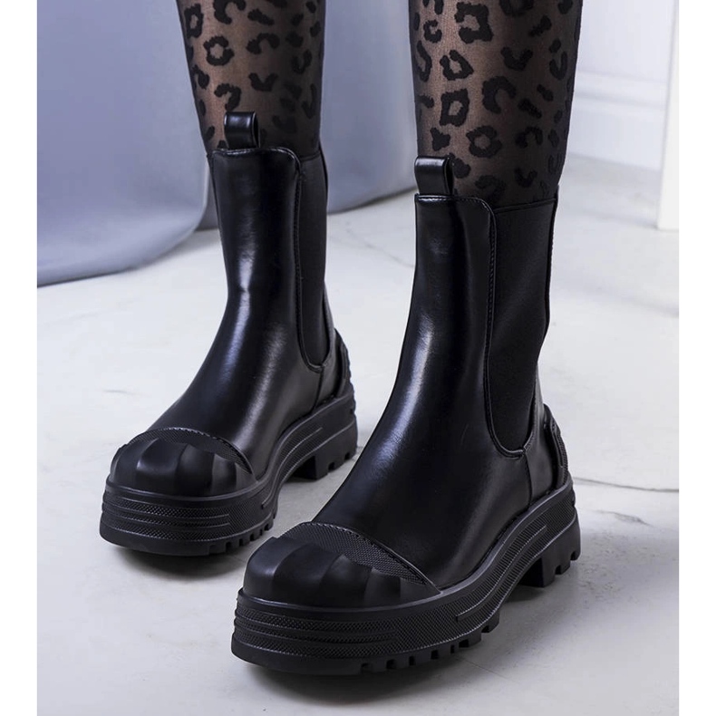 Czarne botki damskie Crispo 1