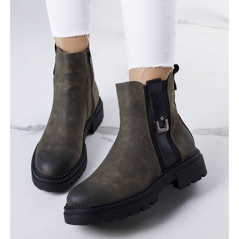 BM Zielone ocieplane botki Xiomara 1