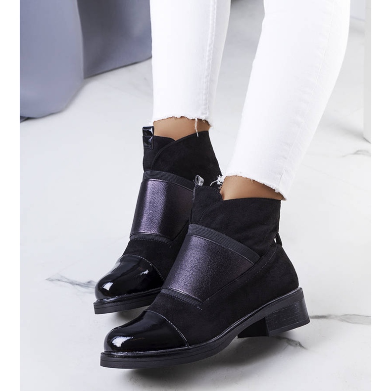 BM Czarne ocieplane botki Belvig 1