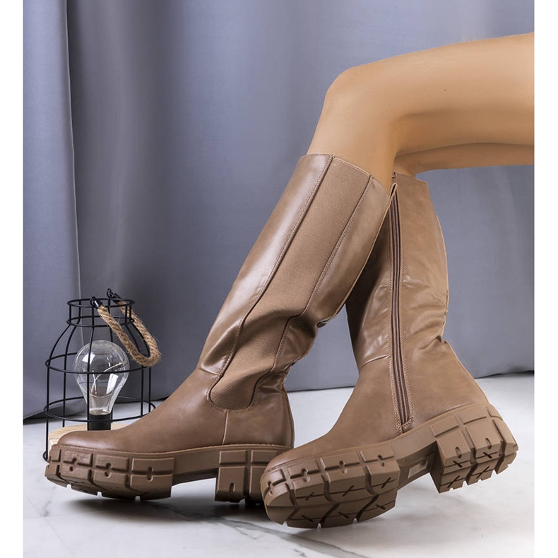 BM Brązowe ocieplane kozaki Donar 1