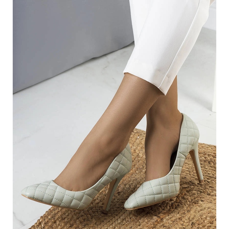 Zielone szpilki pikowane Nadelia 1