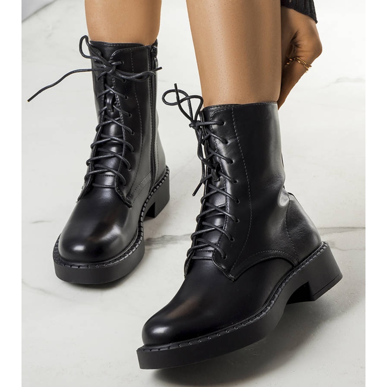 BM Czarne ocieplane traperki Ildar 1