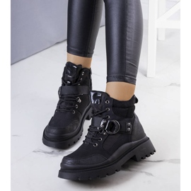 PA1 Czarne ocieplane traperki Zakira 1