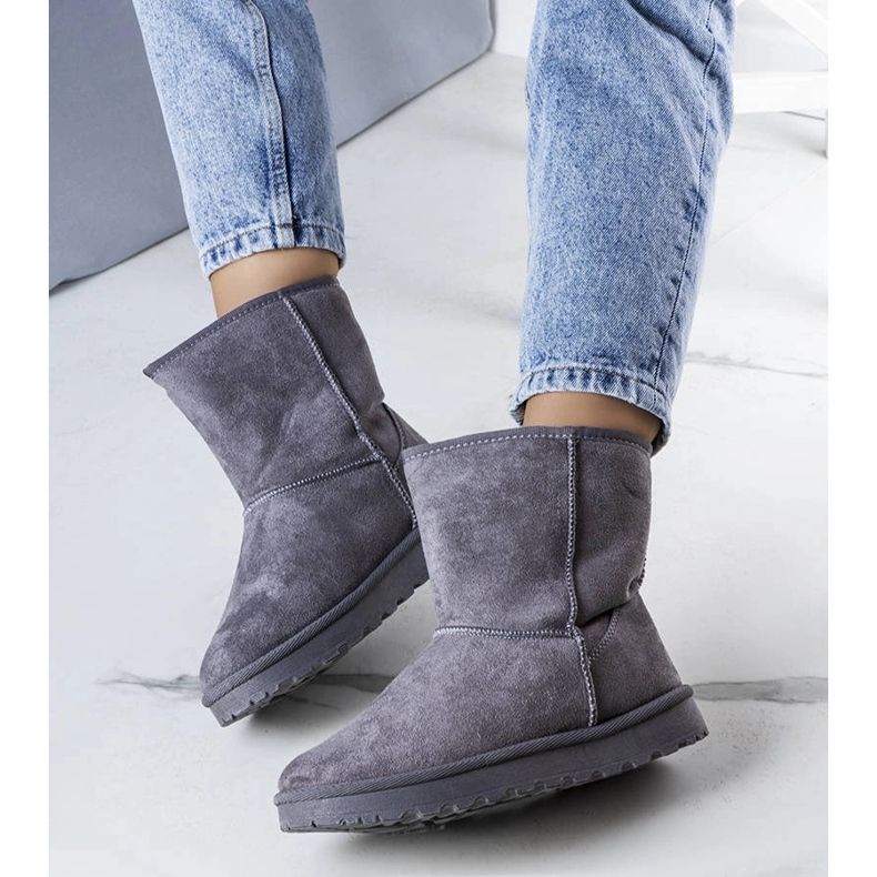 Szare śniegowce ocieplane Hank 1