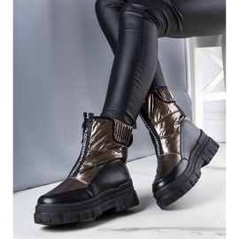 BM Złote pikowane śniegowce Giovanni złoty 1