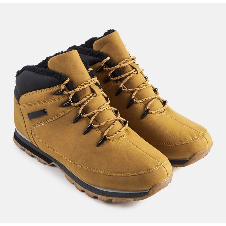 Camelowe ocieplane trapery Jemma czarne 1