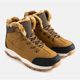 Brązowe ocieplane trapery Violette 1