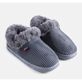 Szare wysokie kapcie męskie Ruest 1