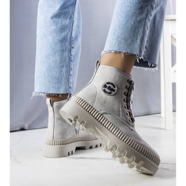 Szare ocieplane botki LCJ-22-44-1340L Lee Cooper 1