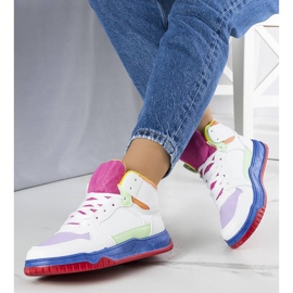 Kolorowe sneakersy za kostkę Elizabeth wielokolorowe 1