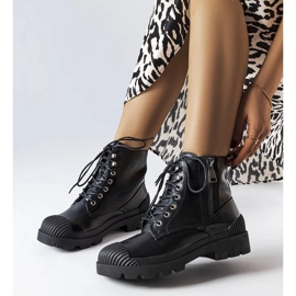 Czarne workery damskie Shell 1