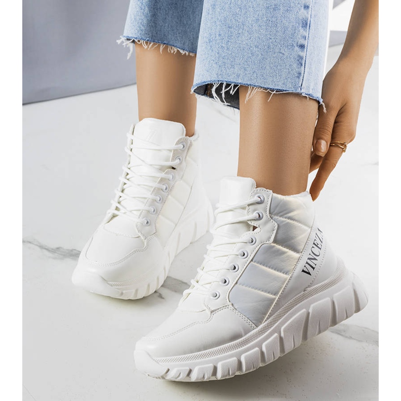 PA1 Białe ocieplane śniegowce Luz 1