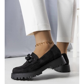 Czarne lordsy zdobione łańcuchem Arpin 1