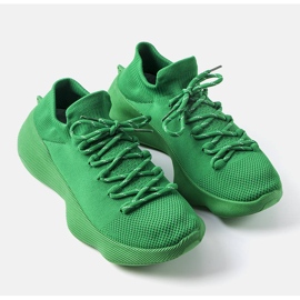 Zielone sneakersy męskie Théberge 1