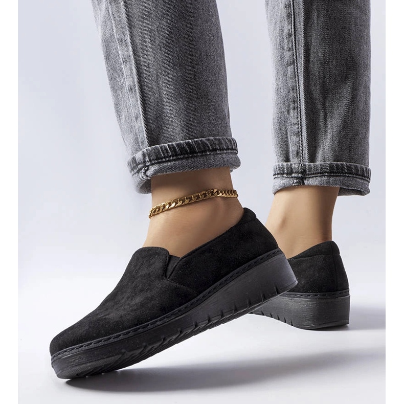 Czarne półbuty Pirn 2