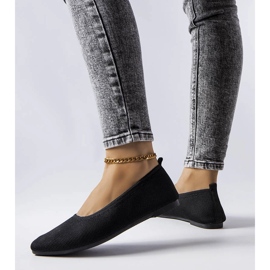 Czarne materiałowe balerinki Drouin 1