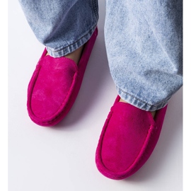 Różowe mokasyny ze skórzana wkładką Souplet 1