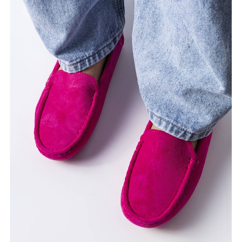 Różowe mokasyny ze skórzana wkładką Souplet 1