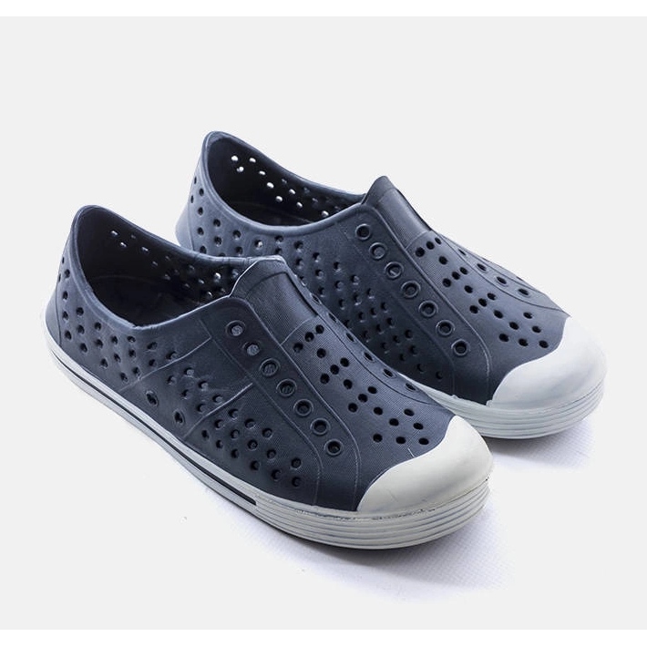 Granatowe dzięciece klapki basenowe Peppin niebieskie 1