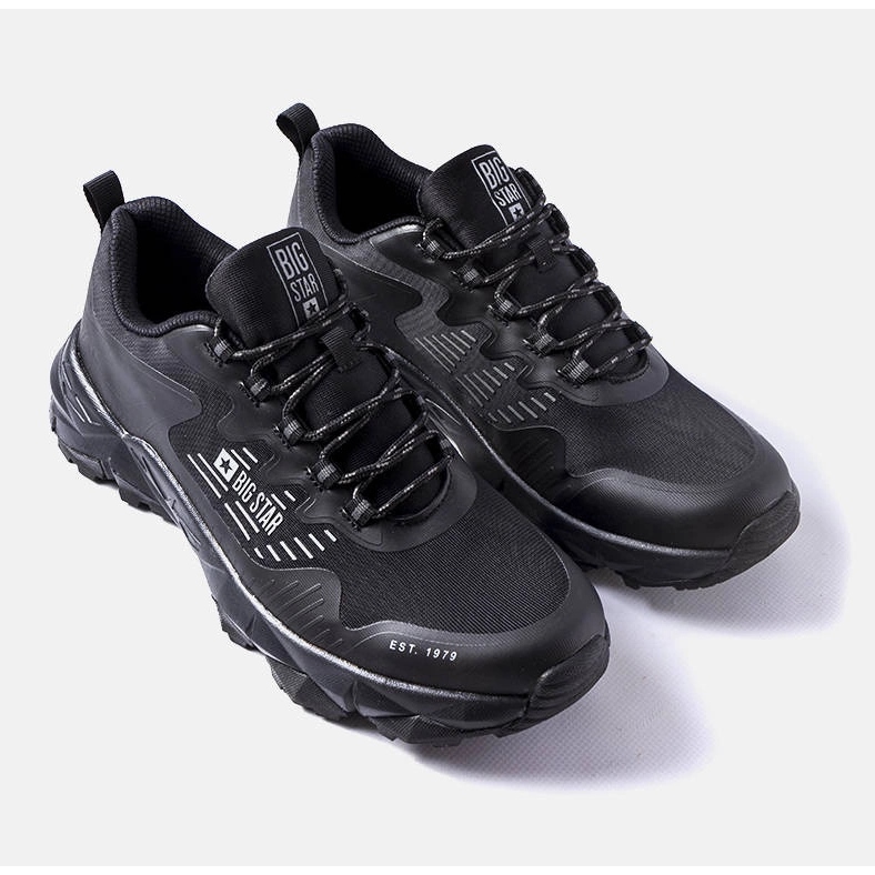 Czarne obuwie trekkingowe Big Star LL174127 1