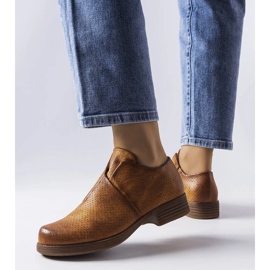 Beżowe półbuty LS5379 Taupe beżowy 1