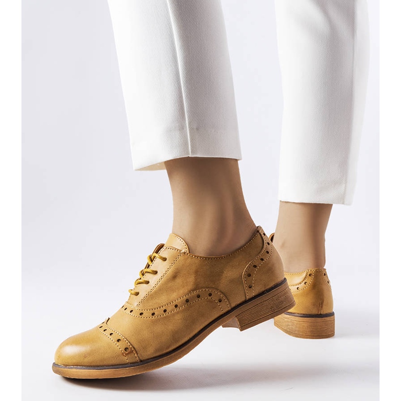 Brązowe półbuty LS5379 Taupe 1