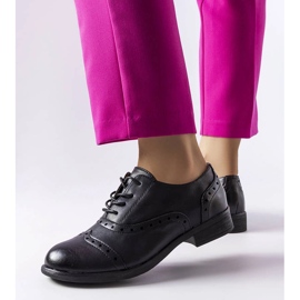 Czarne półbuty LS5379 Black 1