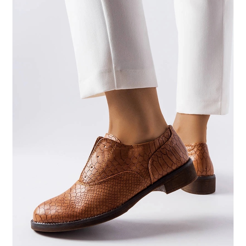 Brązowe półbuty LS5379 Taupe 1