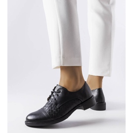 Czarne półbuty LS5379 Black 1