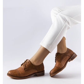 Brązowe półbuty damskie Taupe 1