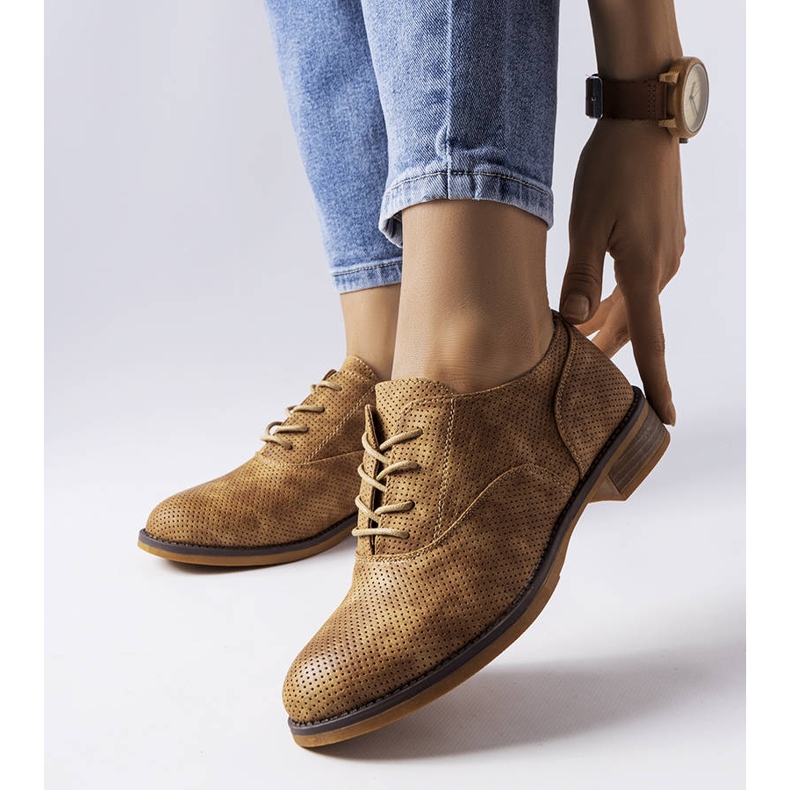 Brązowe półbuty LS5379 Taupe 1