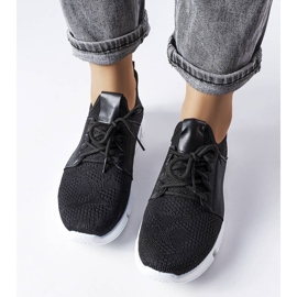 Czarne sneakersy z elastyczną cholewką Legnago 2