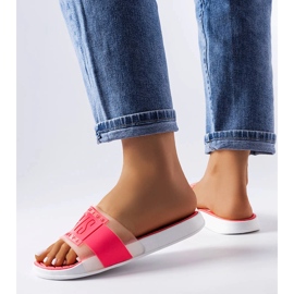 Różowe gumowe klapki Paris 1