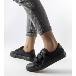 Czarne trampki na rzepy Big Star LL274A204 1