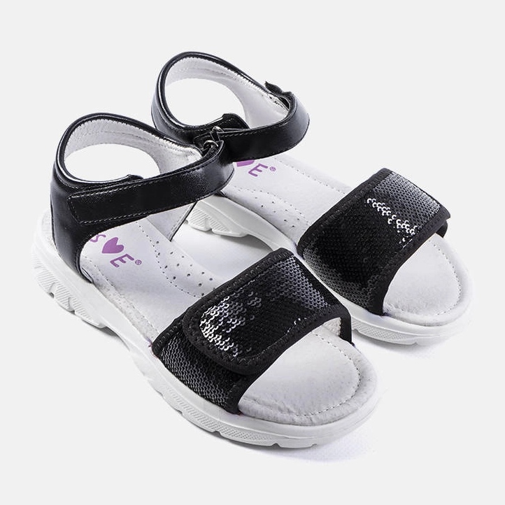 Czarne dziecięce sandały Grenier 1