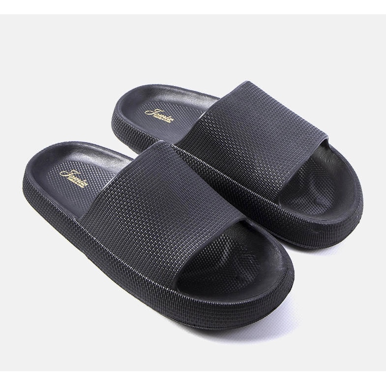 Czarne męskie klapki Huon 1