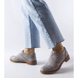 Grey półbuty LS5379 szare 1
