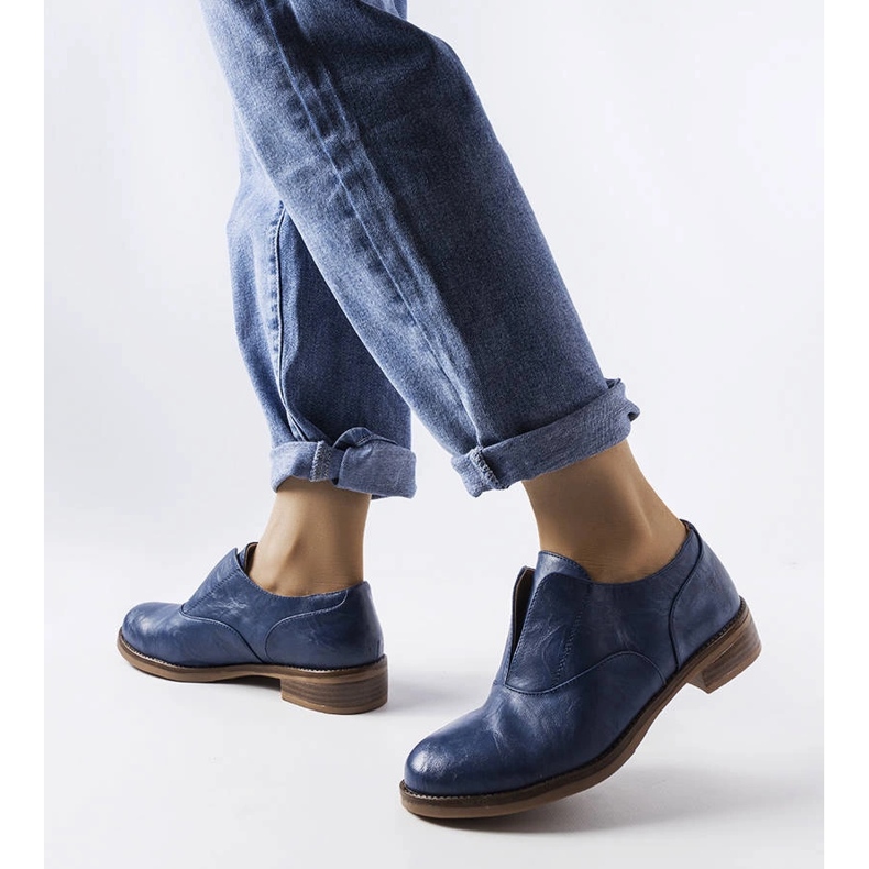 Niebieskie półbuty LS5379 Taupe 1