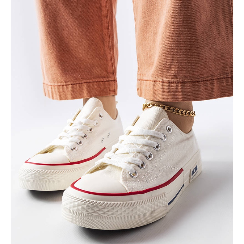 Białe trampki Roslyn 1