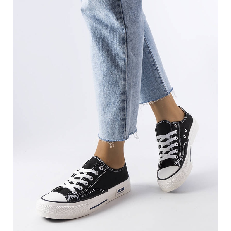 Czarne trampki Roslyn 2