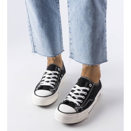 Czarne trampki Roslyn 1