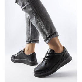 Czarne półbuty LS5379 1