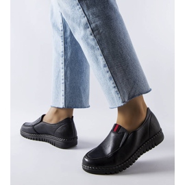 Czarne wsuwane półbuty Sorum 1