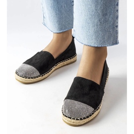 Inna Czarne mokasyny espadryle Magali 1