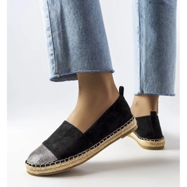 Inna Czarne mokasyny espadryle Magali 2