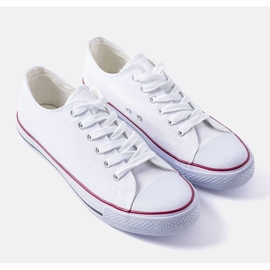 Białe męskie klasyczne trampki Mauer 1