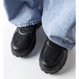 Czarne masywne sneakersy Brunswick 1