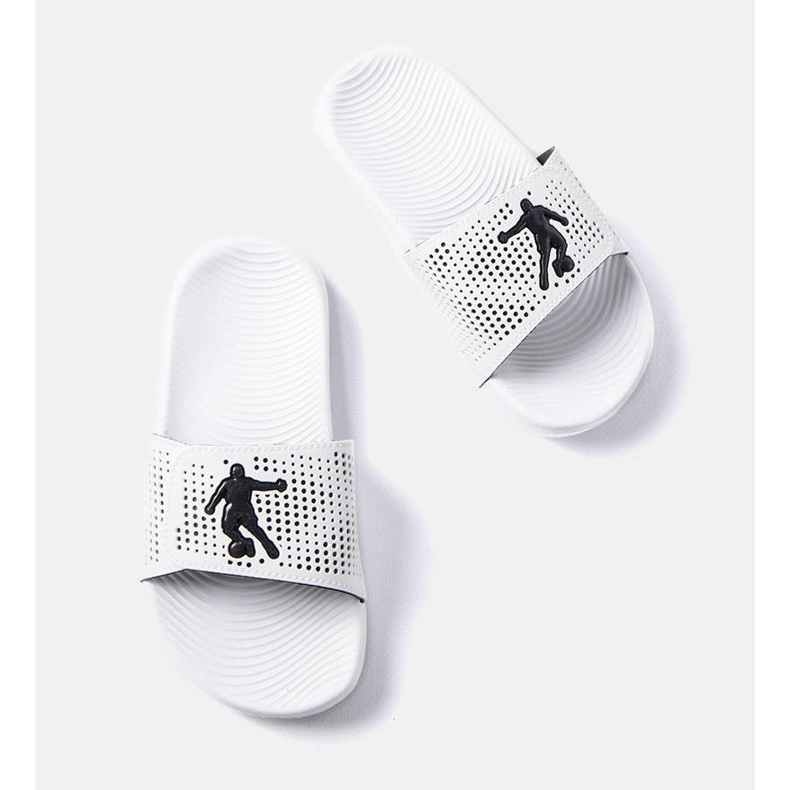 Białe gumowe klapki Athens 1